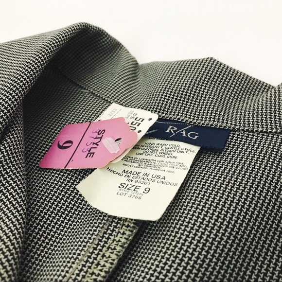 Vintage Deadstock Longline Houndstooth Jacket | Size M - Picture 15 of 15